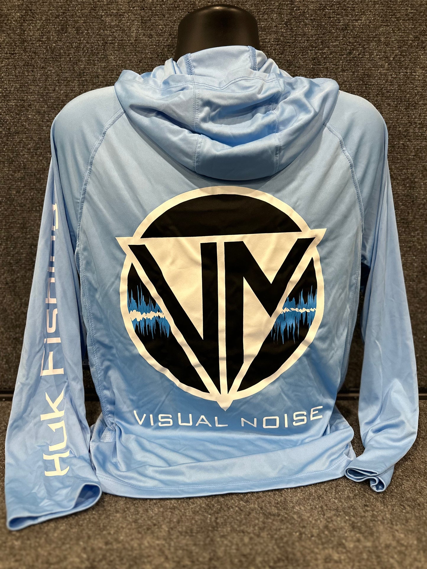 D3 Visual Noise Blue Huk Hoodie