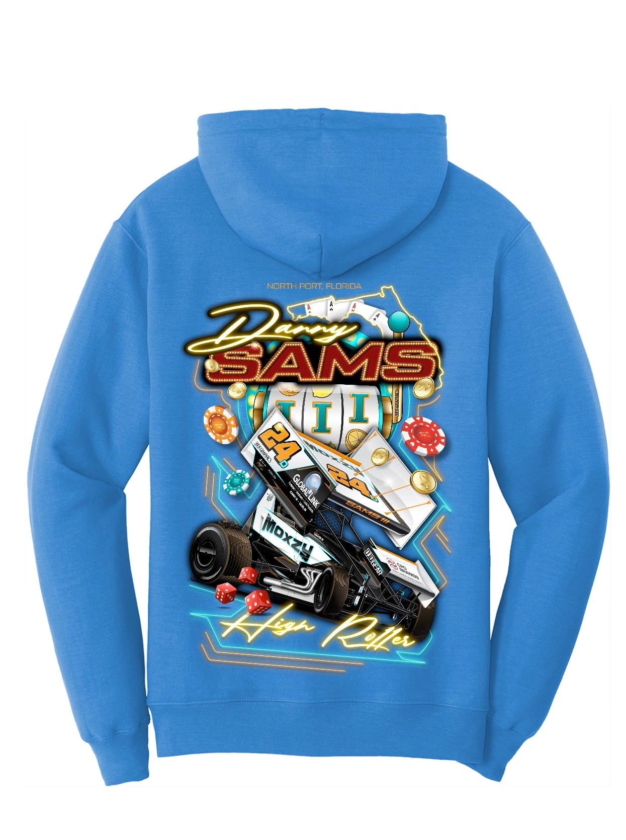 High Roller Hoodie Blue